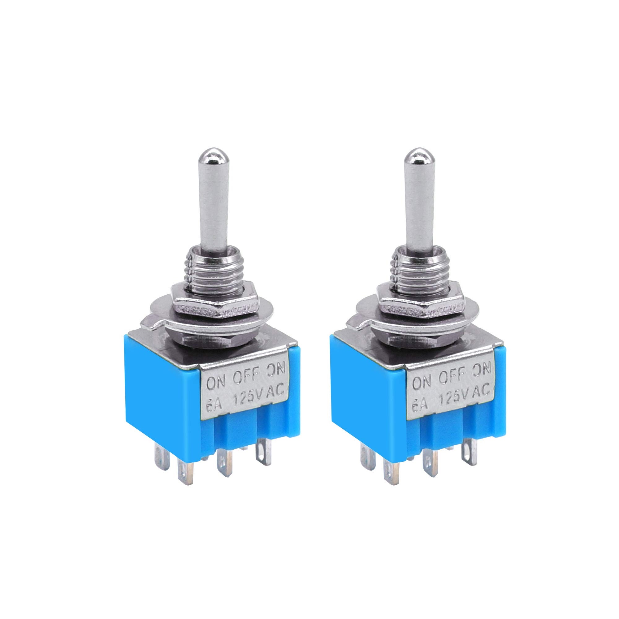 کلید کلنگی کوچک 6 پایه 3 حالت MTS-203 کلید کلنگی کوچک 6 پایه 3 حالت MTS-203