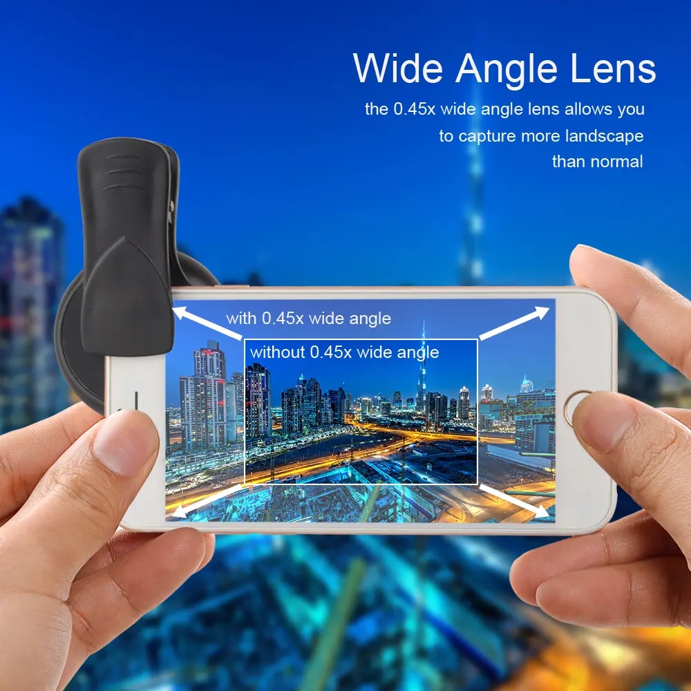 لنز موبایل کلیپسی اپکسل APEXEL APL-0.45WM لنز موبایل کلیپسی اپکسل APEXEL APL-0.45WM