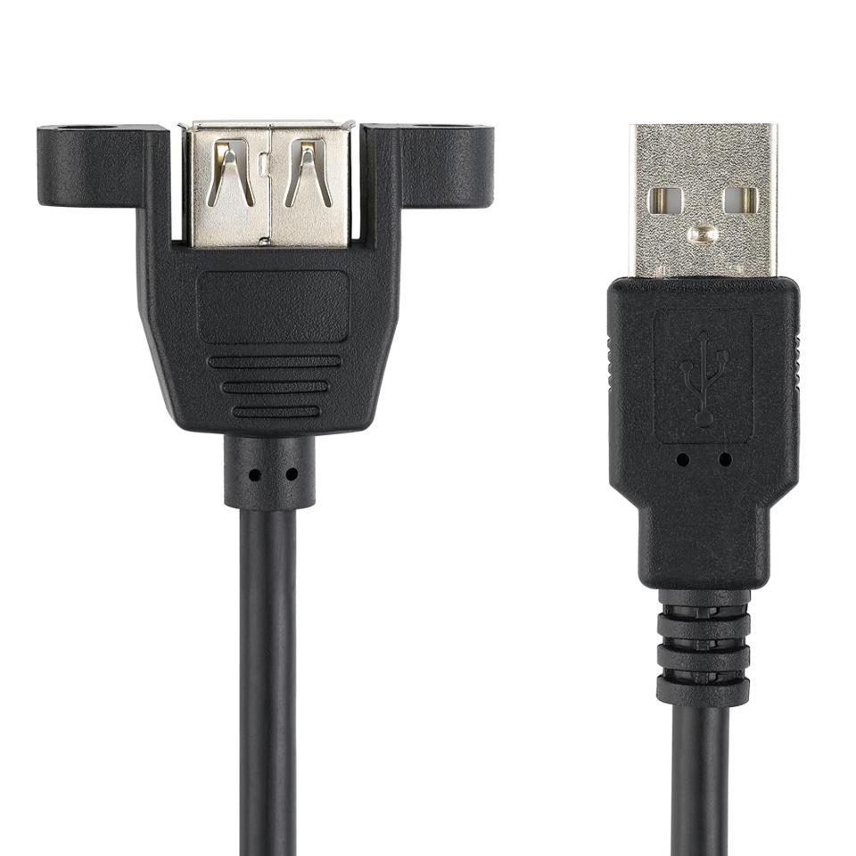 کابل USB روپنلی پیچ دار 30cm کابل USB روپنلی پیچ دار 30cm