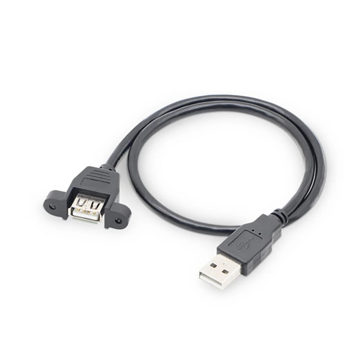 کابل USB رو پنلی پیچ دار 50 سانتی متری کابل USB رو پنلی پیچ دار 50 سانتی متری
