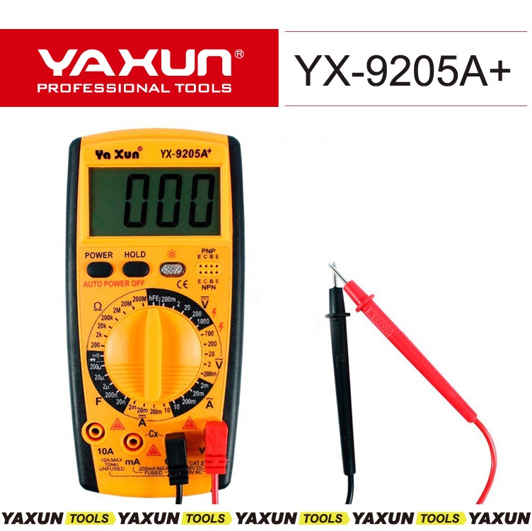 مولتی متر دیجیتال یاکسون +YAXUN YX-9205A