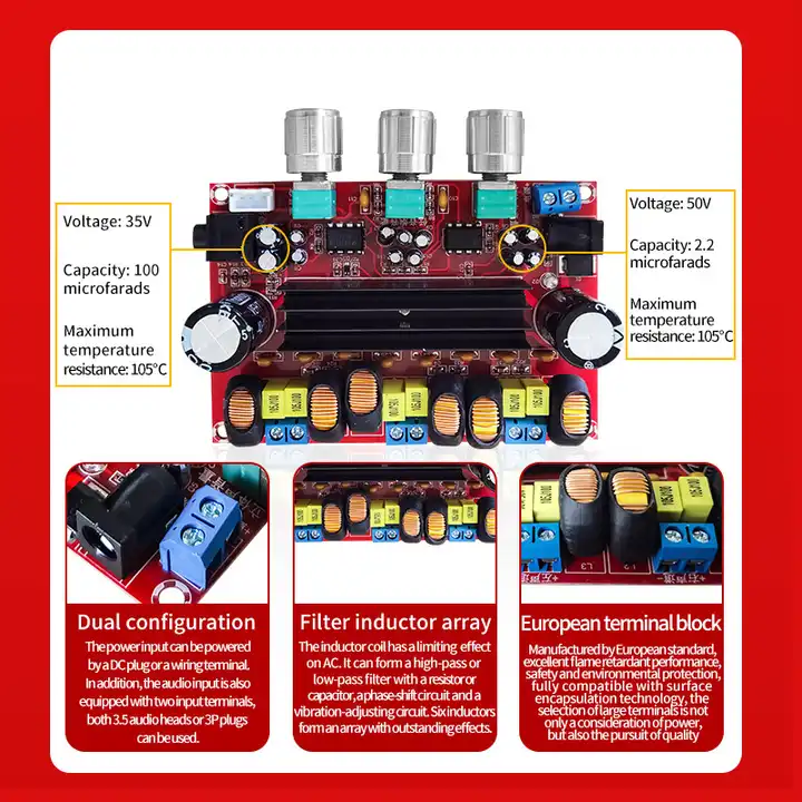 ماژول آمپلی فایر حرفه ای با خروجی ساب XH-M139 اورجینال ماژول آمپلی فایر حرفه ای با خروجی ساب XH-M139 اورجینال
