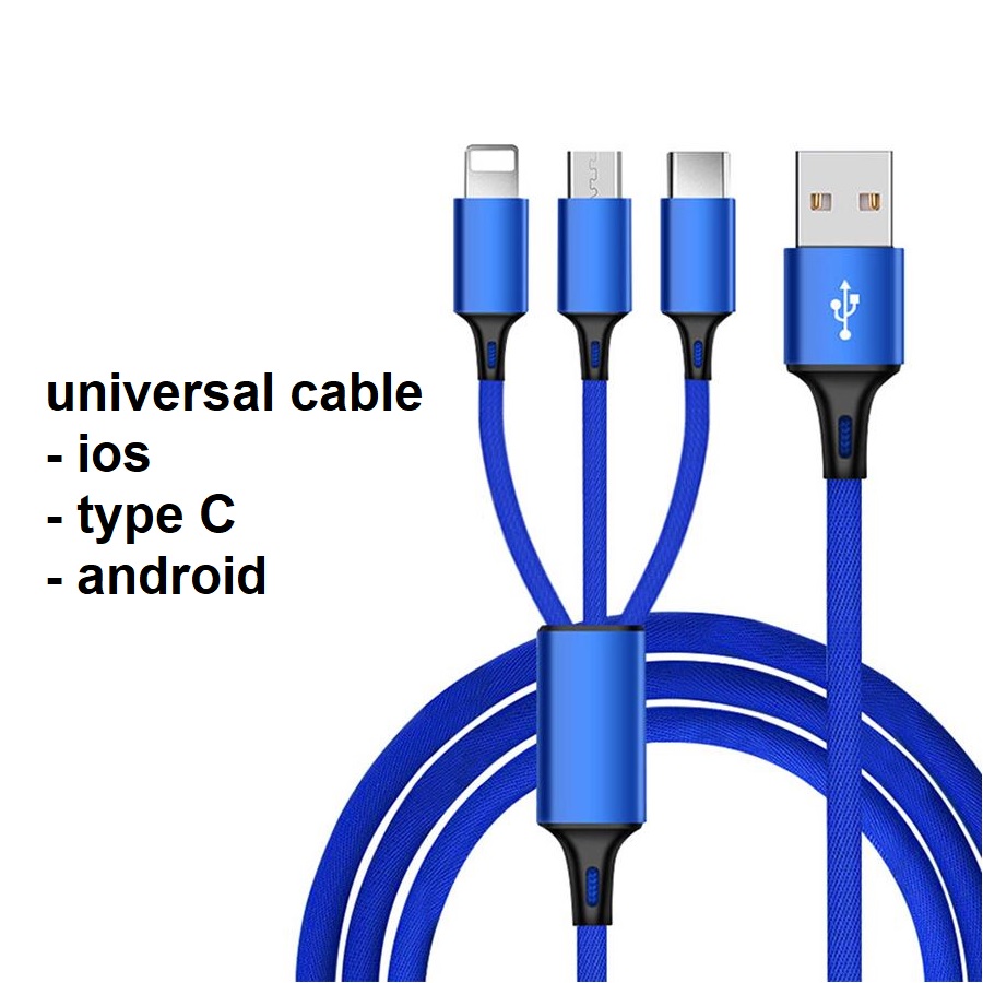 کابل شارژ 3 کاره FASHION CABLE کابل شارژ 3 کاره FASHION CABLE