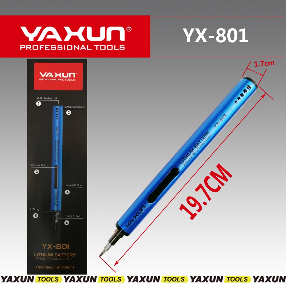 پیچ گوشتی شارژی یاکسون مدل YX-801 پیچ گوشتی شارژی یاکسون مدل YX-801