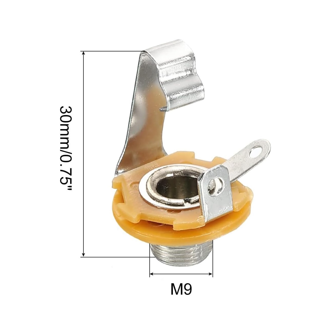فیش میکروفن مادگی روبردی 6.35mm فیش میکروفن مادگی روبردی 6.35mm