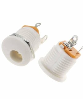 جک آداپتور روپنلی مهره خور DC-022 سفید