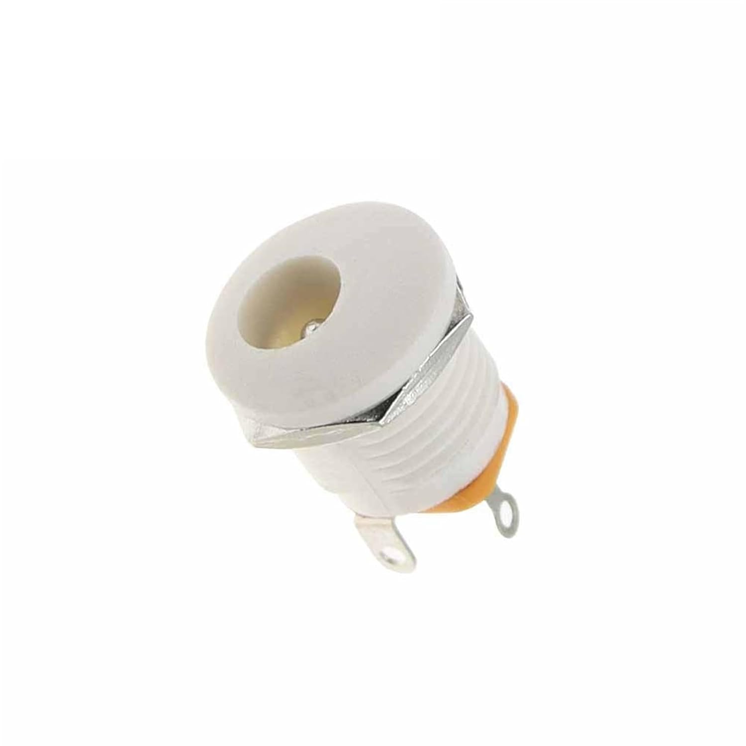 جک آداپتور روپنلی مهره خور DC-022 سفید جک آداپتور روپنلی مهره خور DC-022 سفید