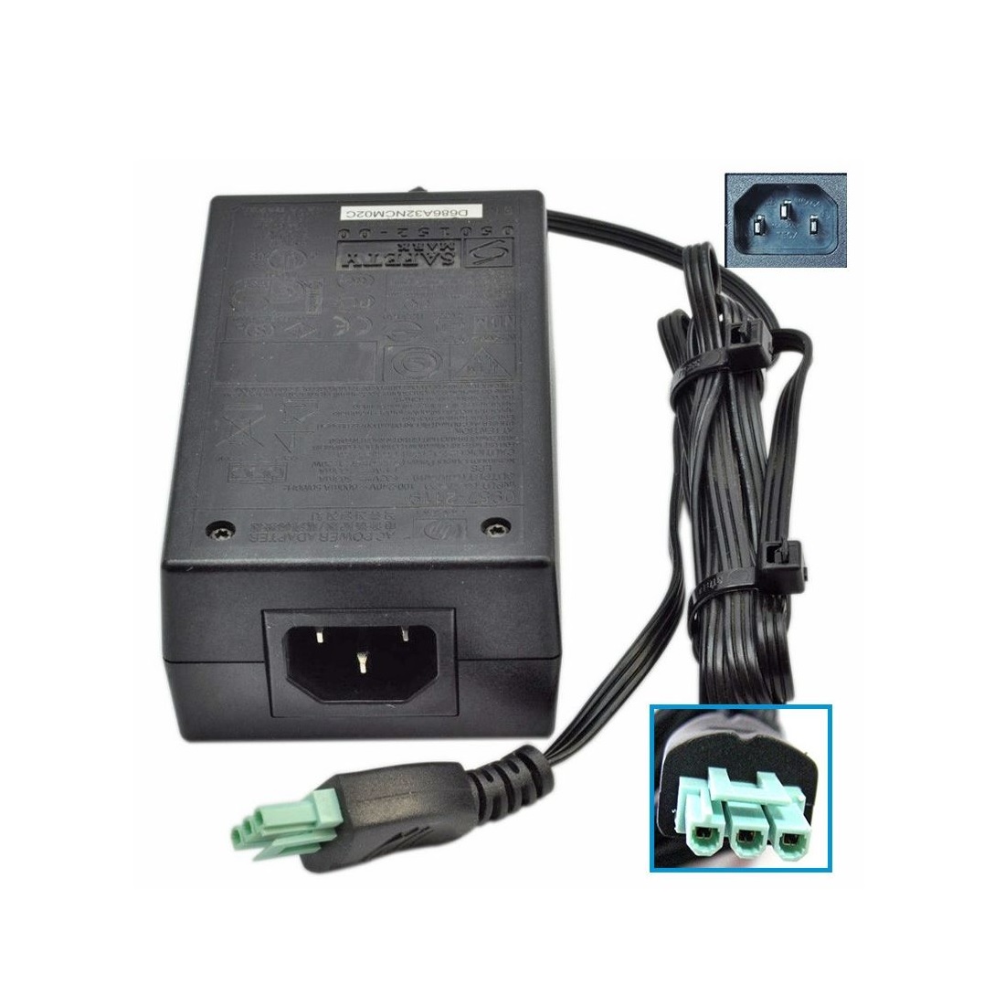 آداپتور پرینتر HP سوکت سبز 32V/563MA آداپتور پرینتر HP سوکت سبز 32V/563MA