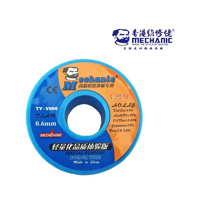 سیم لحیم 0.6mm مکانیک 40 گرمی Mechanic سیم لحیم 0.6mm مکانیک 40 گرمی Mechanic