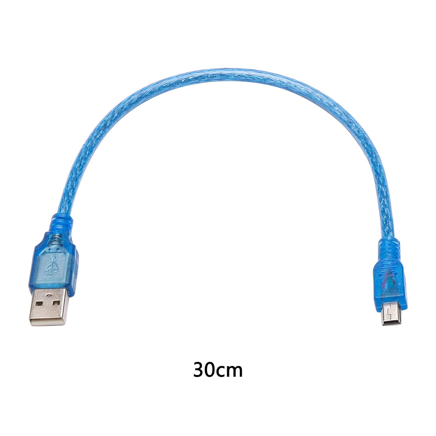 کابل تبدیل USB-A به Mini USB شیلددار 30 سانت کابل تبدیل USB-A به Mini USB شیلددار 30 سانت