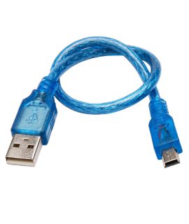 کابل تبدیل USB-A به Mini USB شیلددار 30 سانت