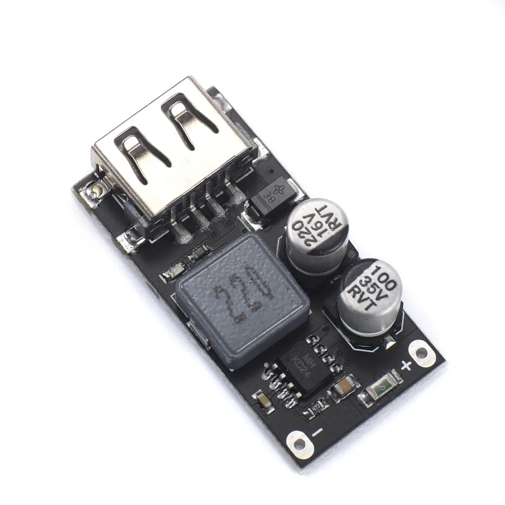 ماژول مبدل کاهنده فست شارژ QC3.0 با خروجی USB ماژول مبدل کاهنده فست شارژ QC3.0 با خروجی USB