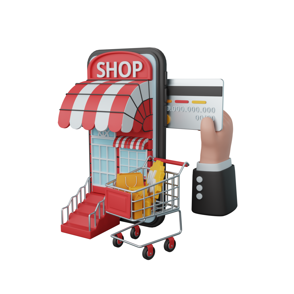 vecteezy 3d rendering online payment for ecommerce or online shop 8508172