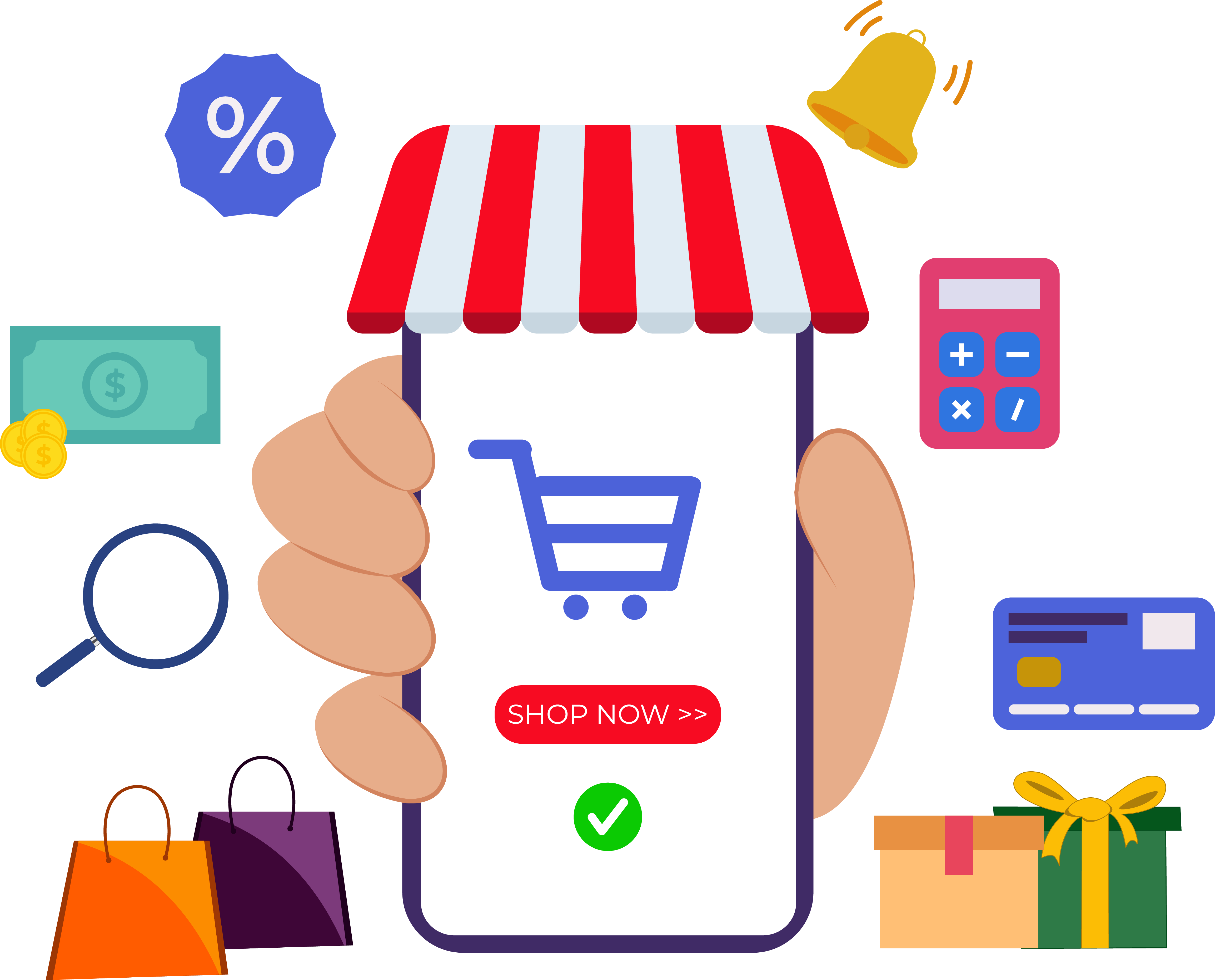 vecteezy online shopping icon using mobile phone 21179543
