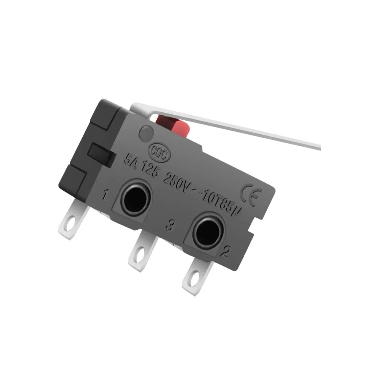میکروسوئیچ اهرم بلند پایه فیش خور 28mm میکروسوئیچ اهرم بلند پایه فیش خور 28mm