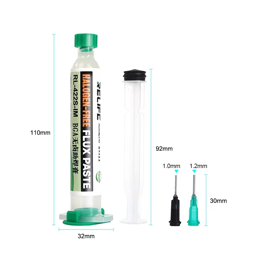 خمیر فلاکس ریلایف RL-422S-IM + دسته تزریق خمیر فلاکس ریلایف RL-422S-IM + دسته تزریق