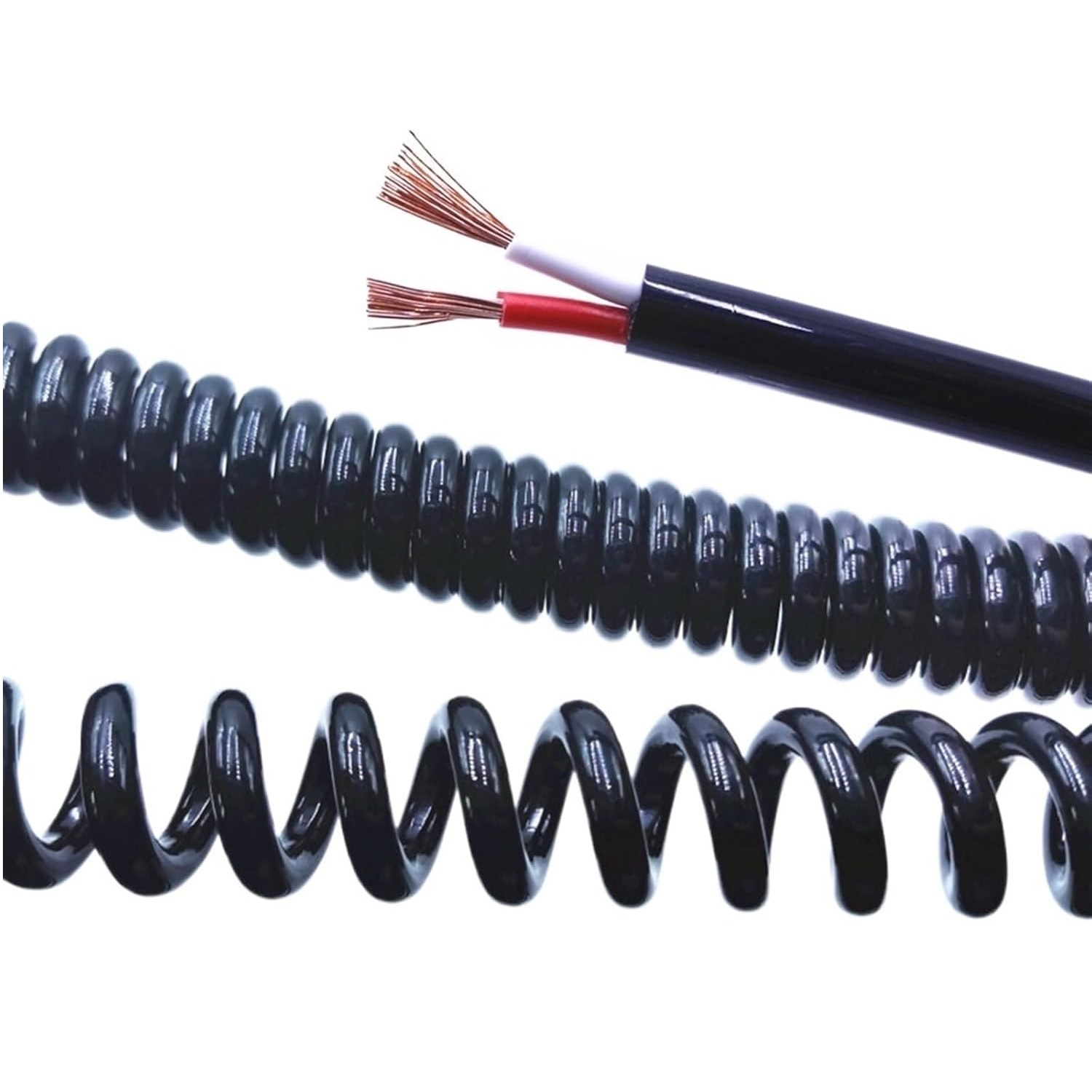 کابل پاور فنری 2 رشته 16AWG آمپر بالا - خارجی کابل پاور فنری 2 رشته 16AWG آمپر بالا - خارجی