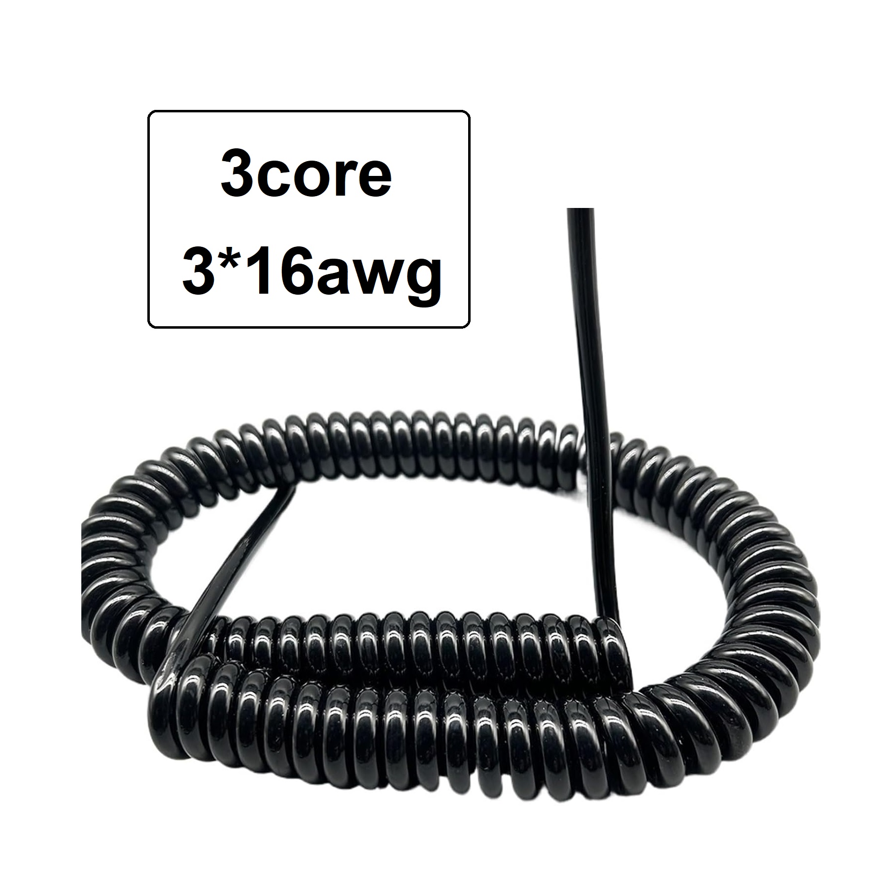 کابل پاور فنری 3 رشته 16AWG آمپر بالا - خارجی کابل پاور فنری 3 رشته 16AWG آمپر بالا - خارجی