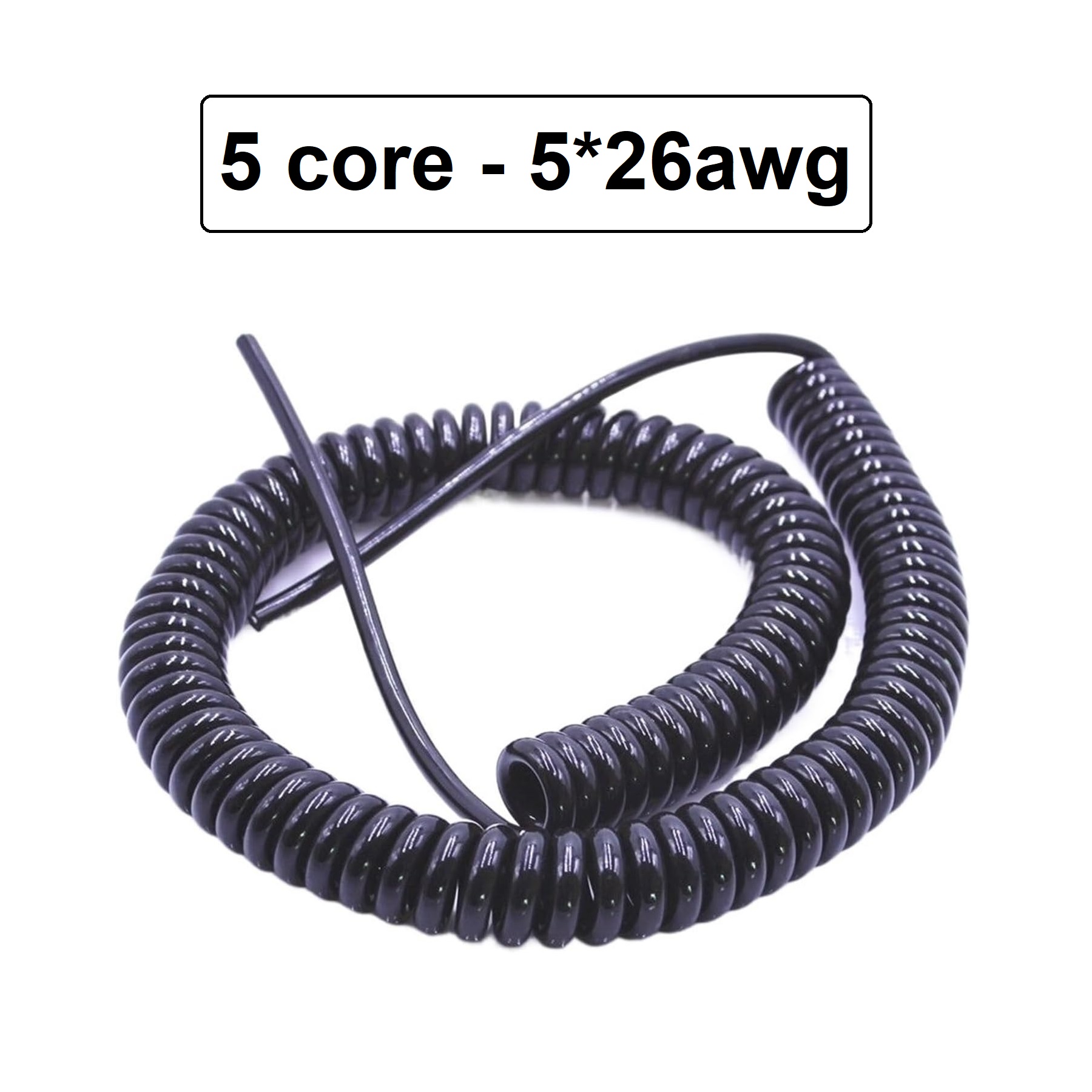کابل فنری 5 رشته 26AWG - خارجی کابل فنری 5 رشته 26AWG - خارجی