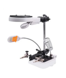 پایه هویه ذره بین دار حرفه ای چراغ دار MG16129-DC