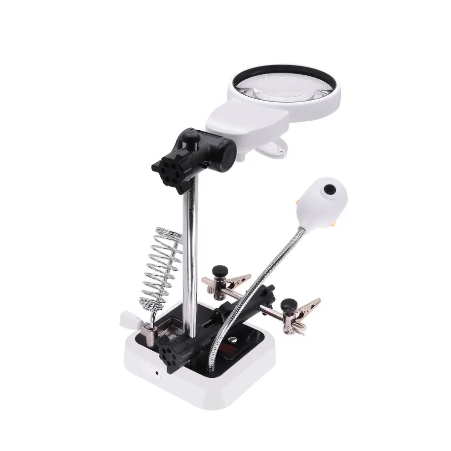 پایه هویه ذره بین دار حرفه ای چراغ دار MG16129-DC پایه هویه ذره بین دار حرفه ای چراغ دار MG16129-DC