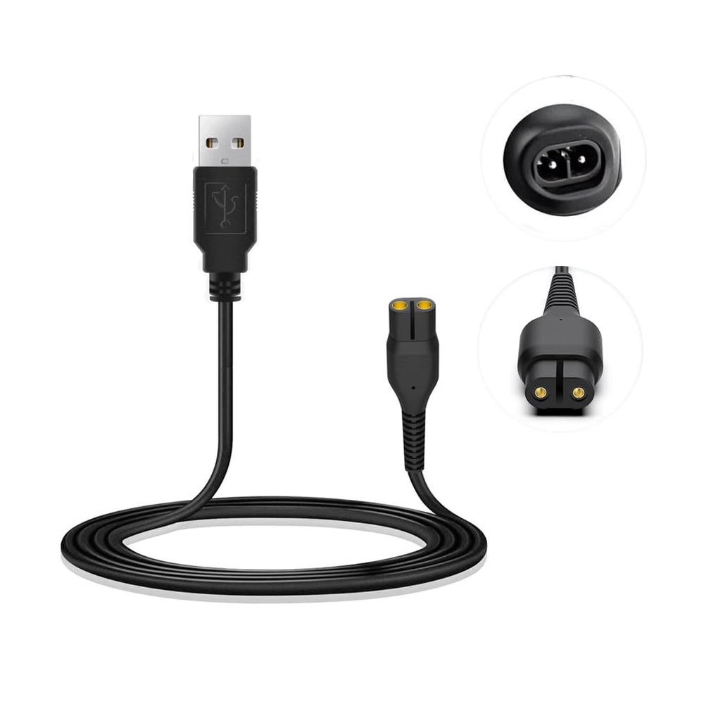 کابل شارژر ریش تراش USB - چاک دار کابل شارژر ریش تراش USB - چاک دار