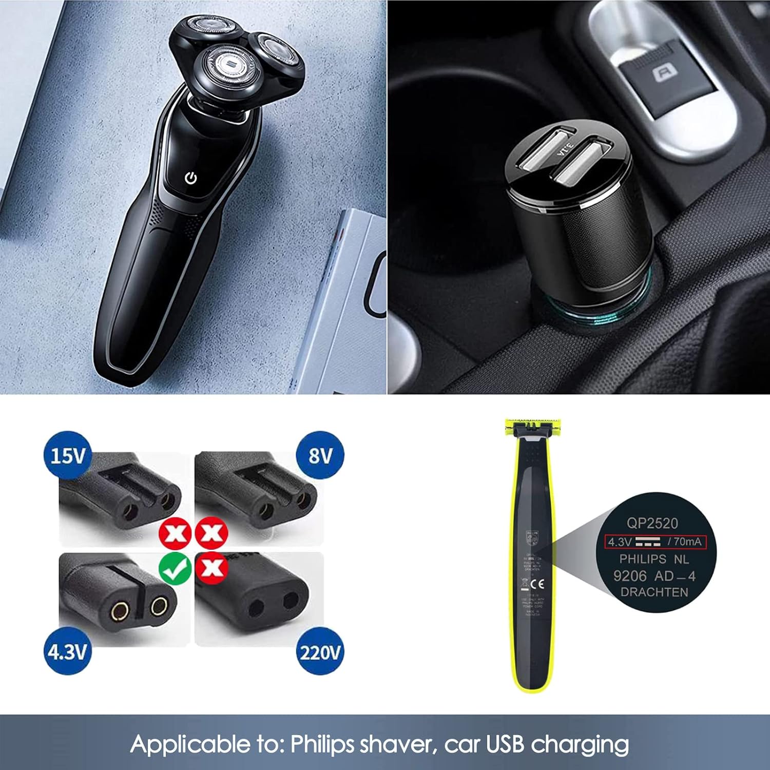کابل شارژر ریش تراش USB - چاک دار کابل شارژر ریش تراش USB - چاک دار