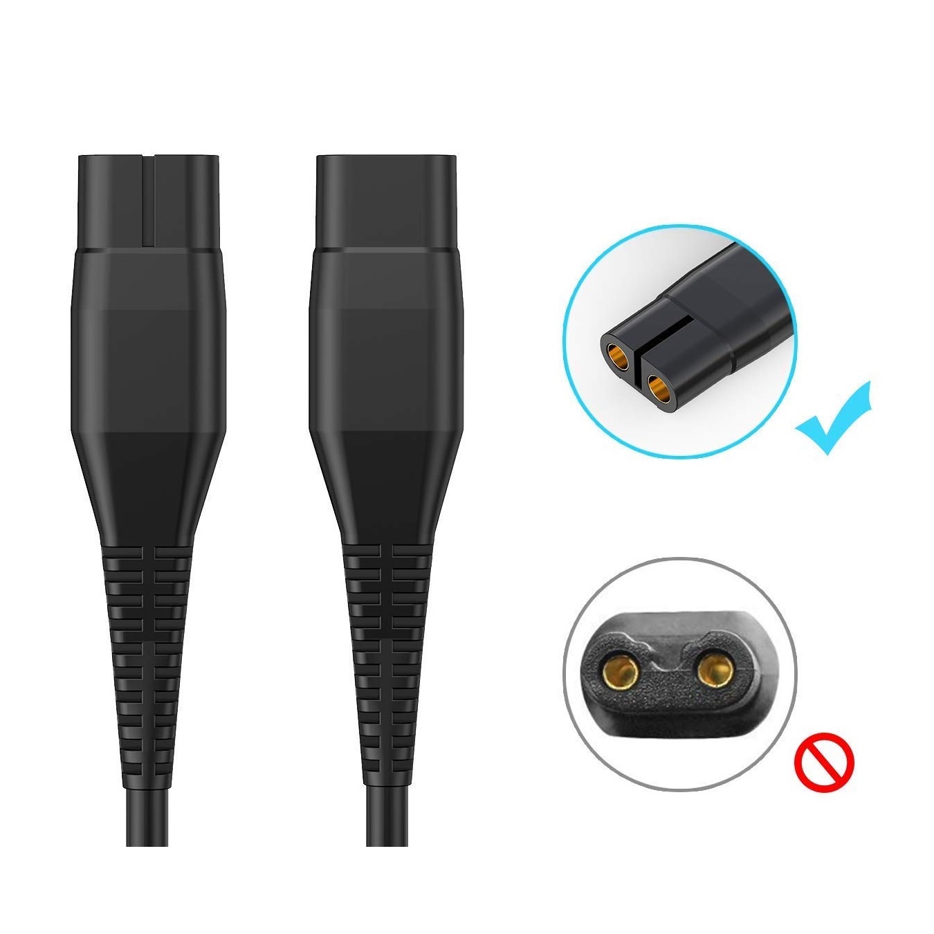 کابل شارژر ریش تراش USB - چاک دار کابل شارژر ریش تراش USB - چاک دار