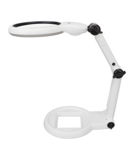 ذره بین رومیزی پایه دار 2 حالته چراغ دار MG3B-1F
