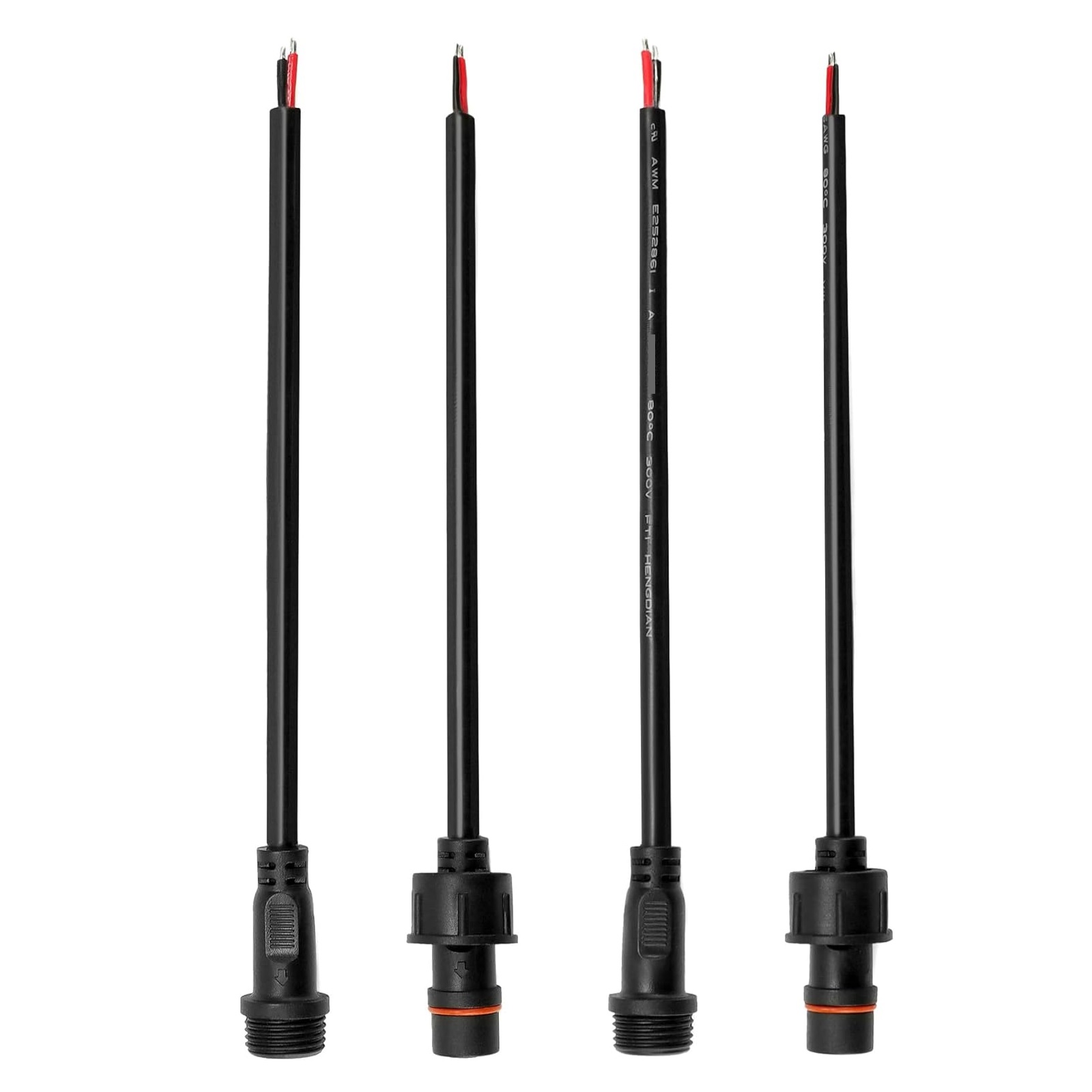 کانکتور بین راهی ضدآب 2 پین مشکی 0.5mm