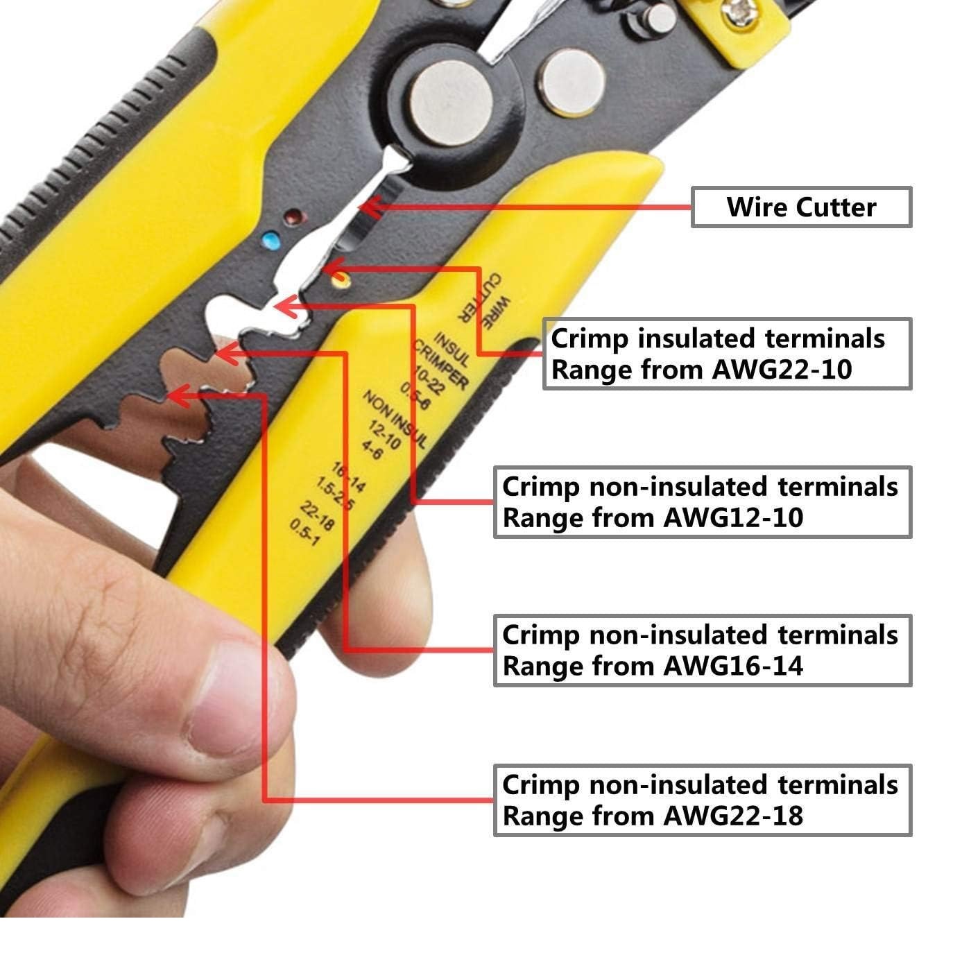 wire strip3 سیم لخت کن اتوماتیک سه کاره 8 اینچ