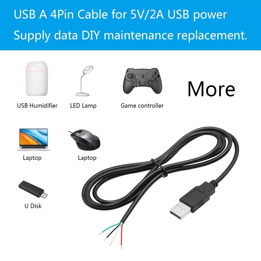 کابل تعمیری USB چهار رشته تمام مس کابل تعمیری USB چهار رشته تمام مس