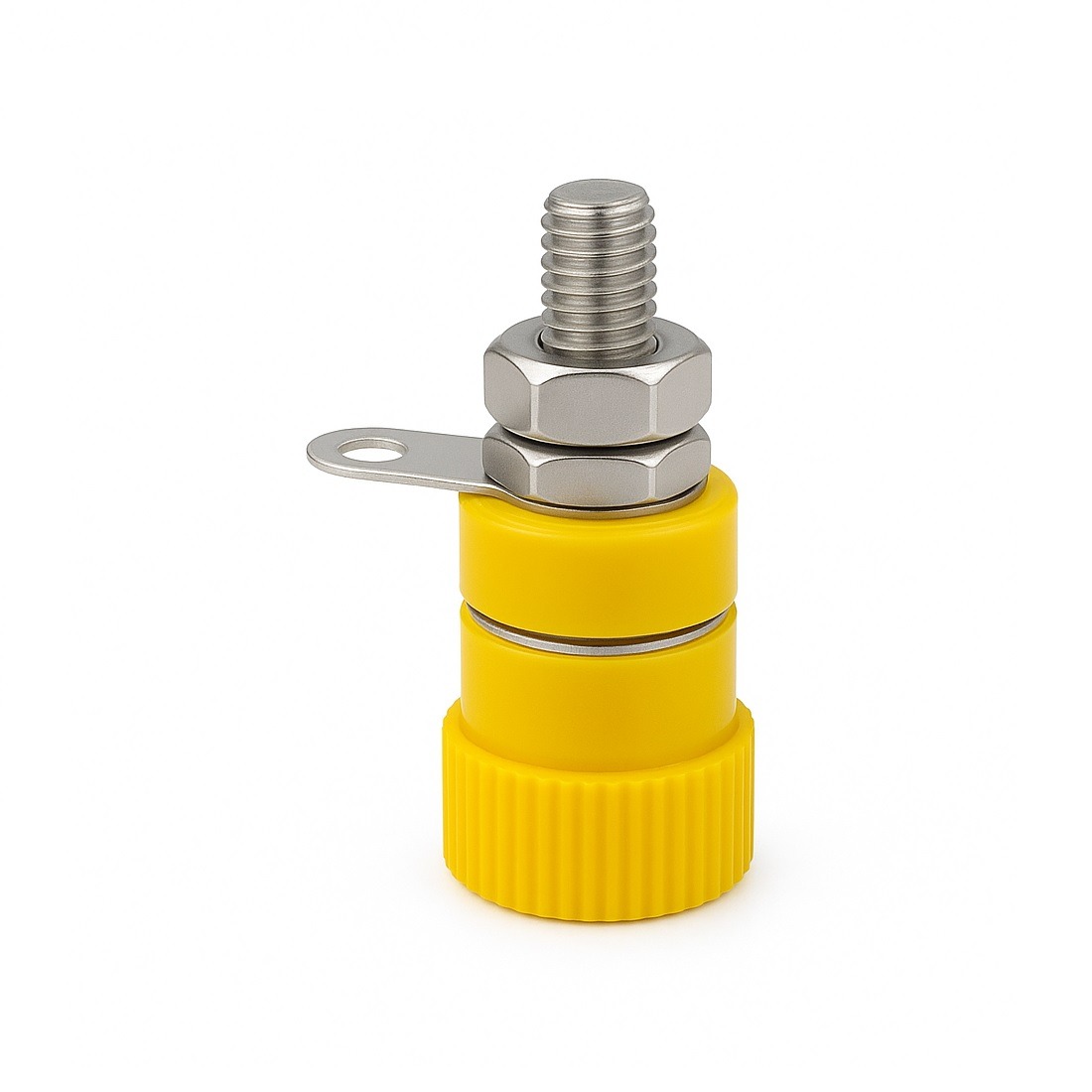 فیش موزی مادگی متوسط 4mm زرد فیش موزی مادگی متوسط 4mm زرد