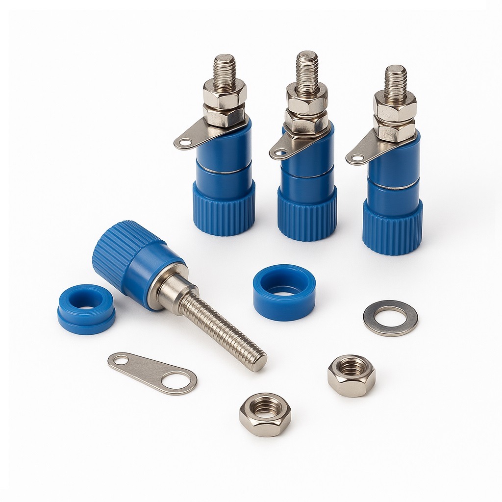 فیش موزی مادگی متوسط 4mm آبی فیش موزی مادگی متوسط 4mm آبی