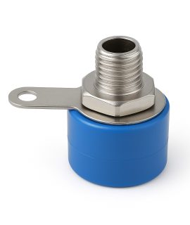 فیش موزی مادگی کوچک 4mm آبی
