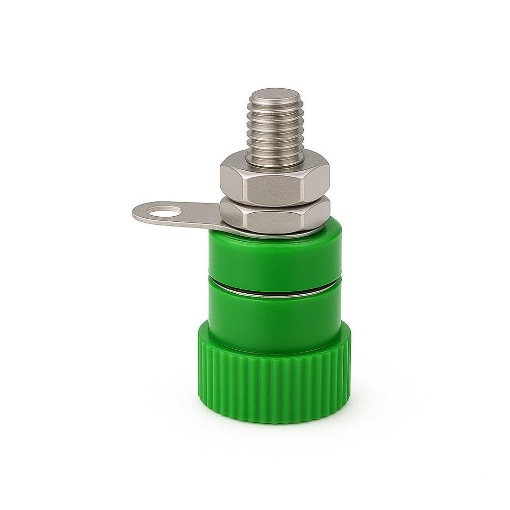 فیش موزی مادگی متوسط 4mm سبز فیش موزی مادگی متوسط 4mm سبز