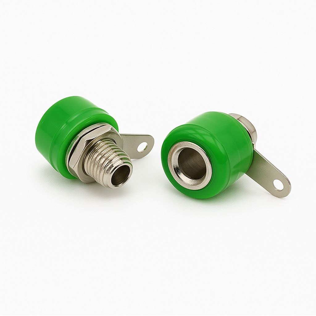 فیش موزی مادگی کوچک 4mm سبز