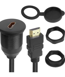 کابل HDMI پنلی ضدآب درپوش دار طول 50cm