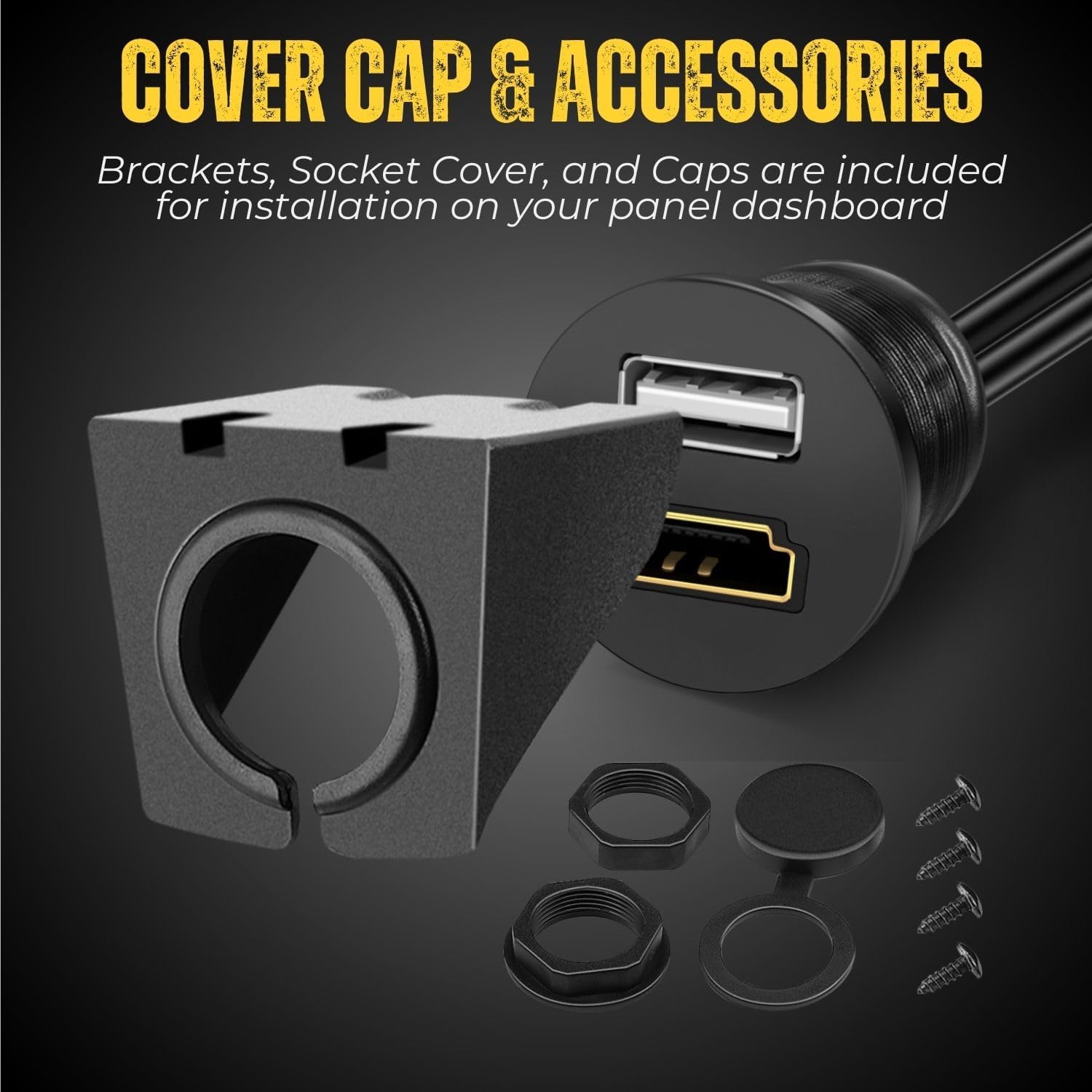 کابل پنلی HDMI + USB با قاب نصب مخصوص خودرو 50cm کابل پنلی HDMI + USB با قاب نصب مخصوص خودرو 50cm