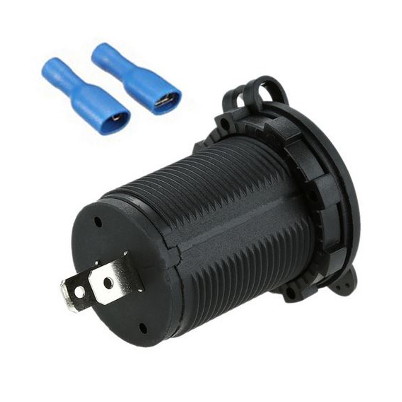 5V217 شارژر فندکی USB روپنلی خودرو 2 خروجی 5V چراغ دار