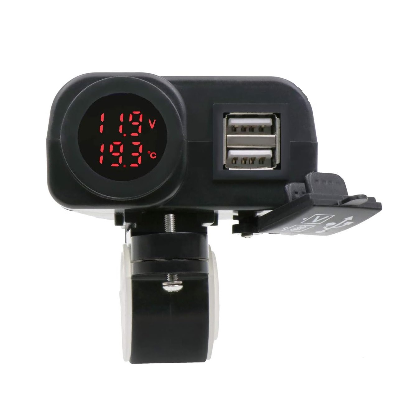 شارژر USB موتورسیکلت دیجیتال با نمایشگر ولتاژ و دما شارژر USB موتورسیکلت دیجیتال با نمایشگر ولتاژ و دما