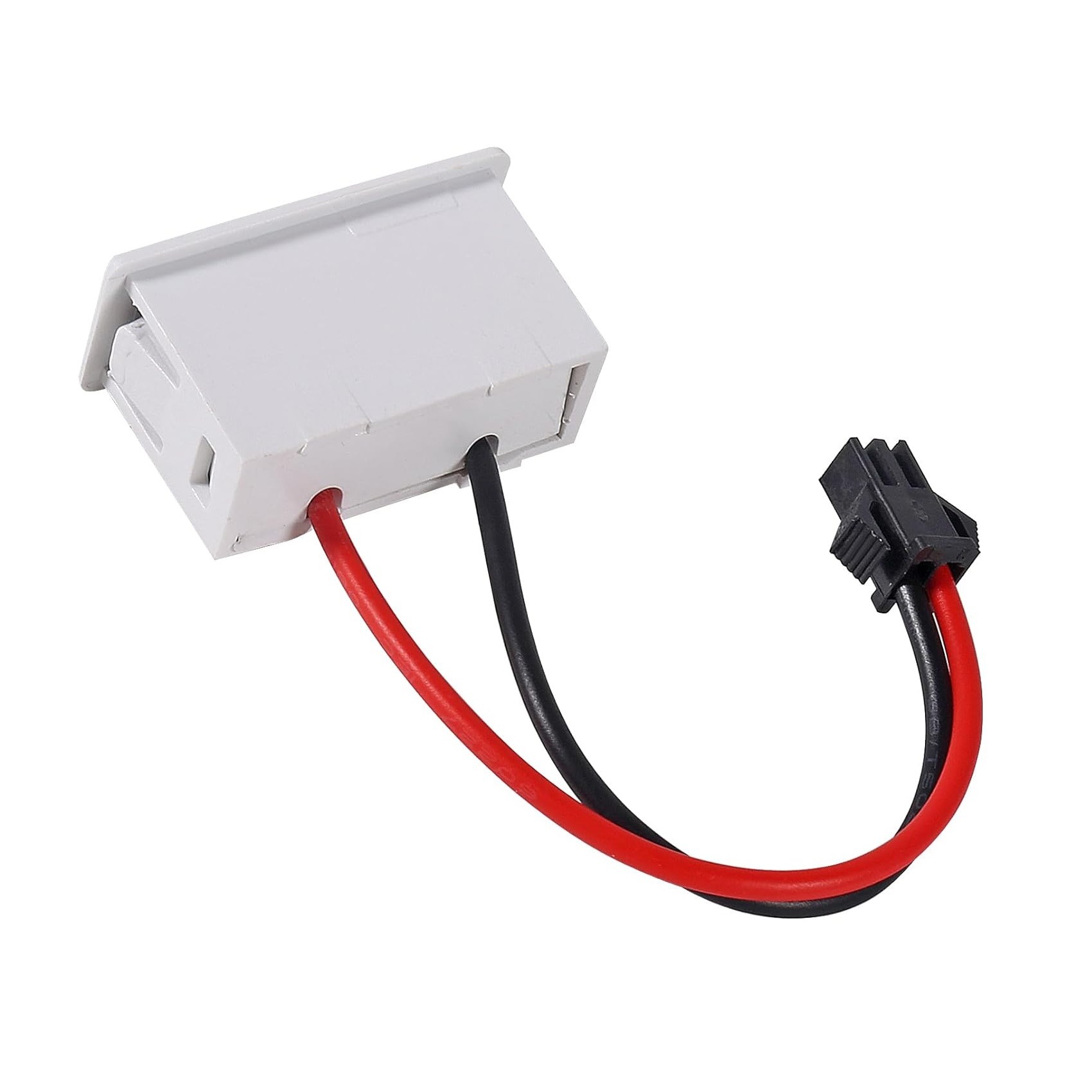 پورت پنلی دو پورت USB-A و USB-C سیم دار فشاری سفید