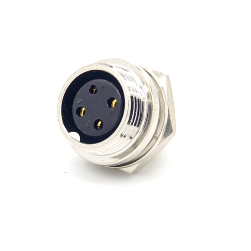 کانکتور فلزی نظامی 16 میلیمتری معکوس 4pin