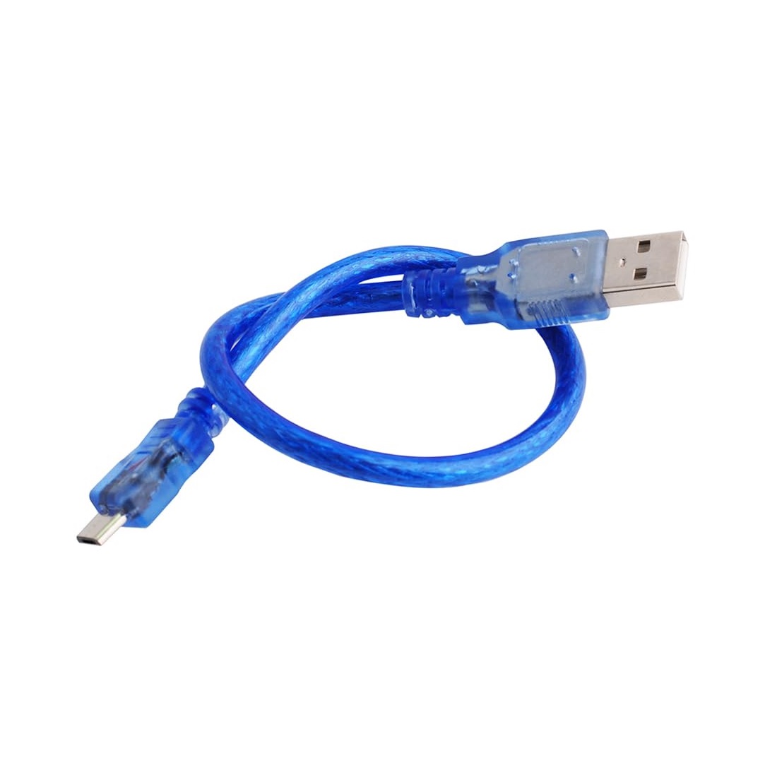 کابل تبدیل USB نری به میکرو USB شیلددار 30cm کابل تبدیل USB نری به میکرو USB شیلددار 30cm