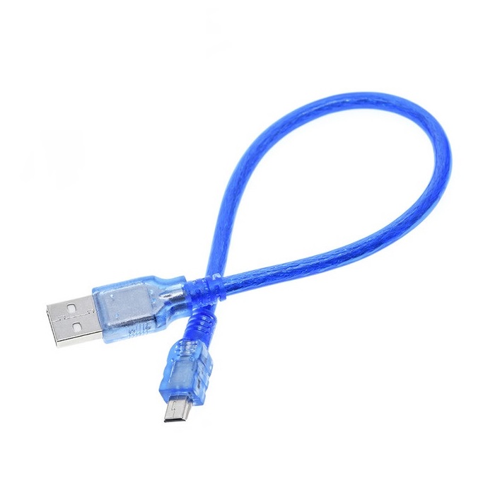 کابل تبدیل USB نری به میکرو USB شیلددار 30cm