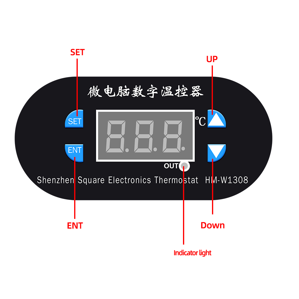 ماژول ترموستات 12VDC دیجیتال XH-W1308 قرمز ماژول ترموستات 12VDC دیجیتال XH-W1308 قرمز