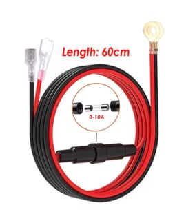 کابل اتصال سوکت فندکی و شارژر USB خودرو (فیوزدار 10A)