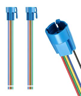 سوکت سیم‌دار 5 سیمه کلید سلکتوری و کلید فلزی 16mm