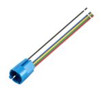 سوکت سیم‌دار 5 سیمه کلید سلکتوری و کلید فلزی 19mm