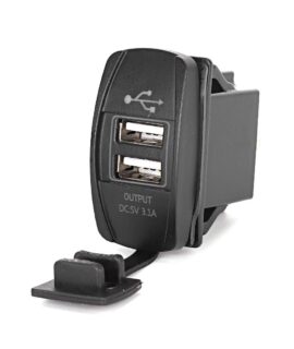 پورت شارژ USB توکار دوبل پنلی طرح راکر 5 ولت